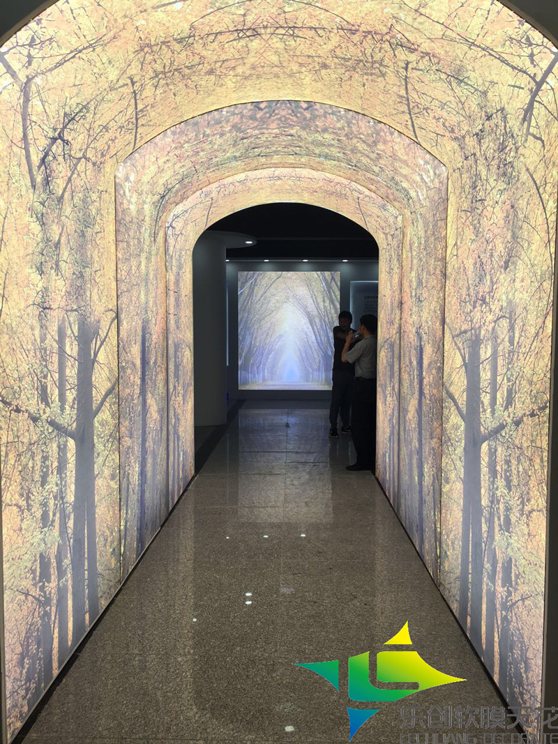 軟膜天花隧道造型